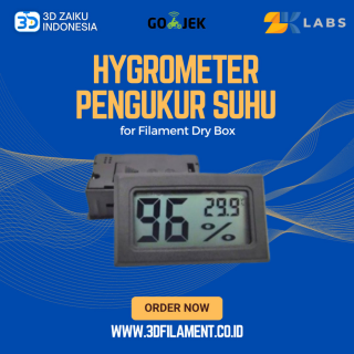 ZKLabs Hygrometer Pengukur Suhu dan Kelembapan for Filament Dry Box